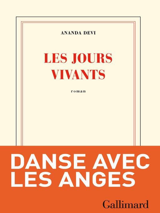 Cover image for Les jours vivants